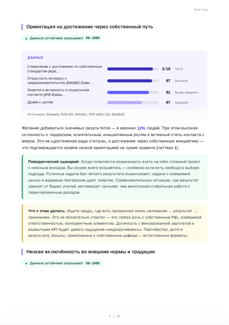 Страница 2 примера отчёта